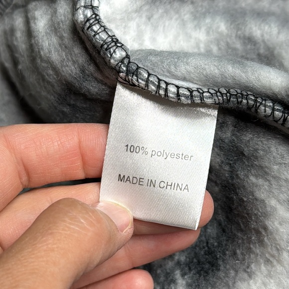 Bruno Galli Wolf AOP Fleece Full Zip Jacket Size Large - Picture 8 of 9